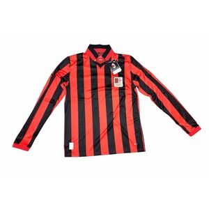 AC Milan Puma DryCELL Soccer Jersey Long Sleeve Red Black Size S NWT